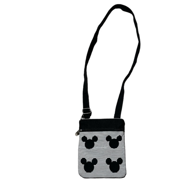 Disney‎ Parks Mickey Mouse Disney Crossbody Purse Black And White - Picture 2 of 5